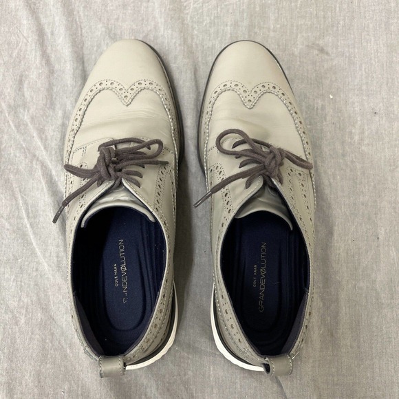 Cole Haan Oxford Shoes Men\'s US 10.5M Gray Grand Evolution Wingtip C26319 Chrty main image 7